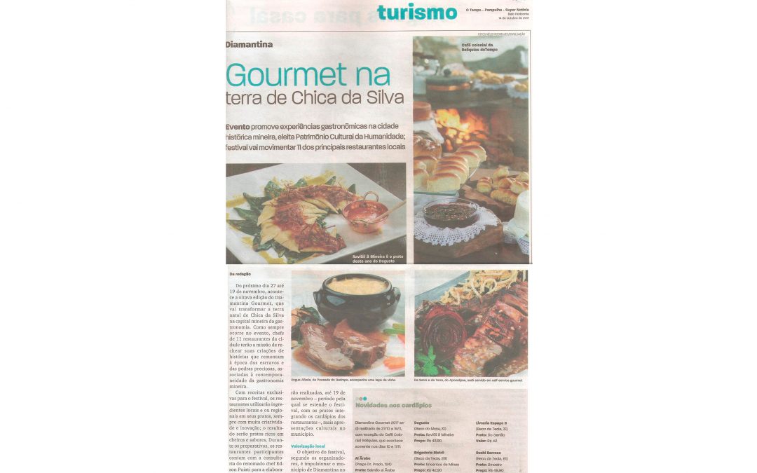 Diamantina Gourmet – Jornal O Tempo