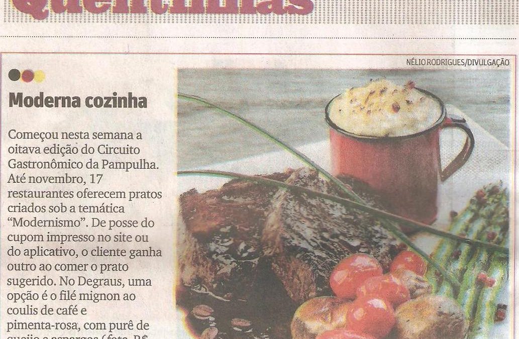 Circuito Gastronômico da Pampulha – Jornal O Tempo